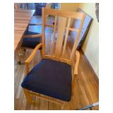 Contemporary Wood Dining Table & 6 Chairs Set Light Finish Good