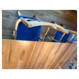 Contemporary Wood Dining Table & 6 Chairs Set Light Finish Good