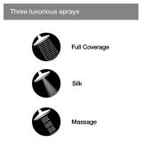 Purist 3-Spray 5 in. Wall Mount Shower Head