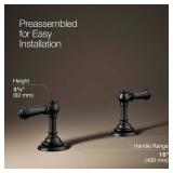 Artifacts Matte Black Lever Faucets