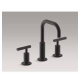 Purist 8-in Widespread Faucet, Matte Black