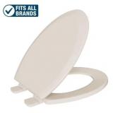 Elongated Closed Front Toilet Seat with Cover