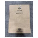 Elongated Soft Close Plastic Toilet Seat White