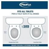 Elongated Open Front Toilet Seat, White