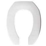 Bemis Commercial White Elongated Toilet Seat
