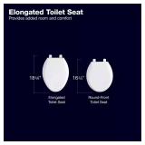 Glenbury Elongated Toilet Seat White