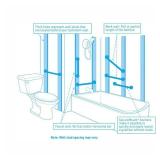 Home Care 24 in. Concealed Grab Bar