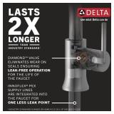 Delta Saylor Stainless Sink Faucet with Drain
