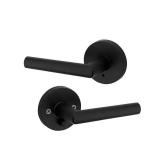 Milan Matte Black Privacy Bed/Bath Door Handle
