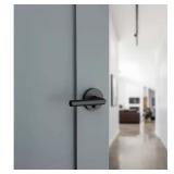 Milan Matte Black Privacy Bed/Bath Door Handle