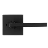 Halifax Matte Black Privacy Door Handle