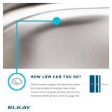 Elkay Lustertone Undermount Sink 16x18.5