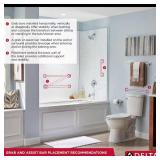 36 in Concealed-Screw ADA Stainless Grab Bar