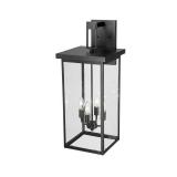 Barkeley 4-Light Outdoor Pendant, Black