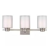 Oslo 3-Light Brushed Nickel Vanity Light