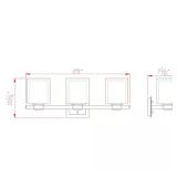 Oslo 3-Light Brushed Nickel Vanity Light