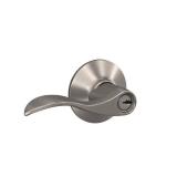 Accent Satin Nickel Door handle Keyed Entry