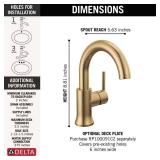 Trinsic Gold Single-Handle Bathroom Faucet