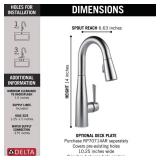 Delta Essa Arctic Faucet 1-Handle Deck-Mount