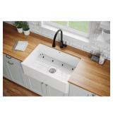 Fireclay 30in Farmhouse Sink Kit
