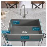 Fireclay 30in Farmhouse Sink Kit