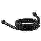 MasterShower 60 in. Metal Shower Hose Black