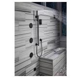 MasterShower 60 in. Metal Shower Hose Black