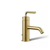 Purist Single-Hole Faucet, Brushed Brass