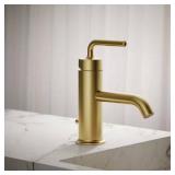 Purist Single-Hole Faucet, Brushed Brass