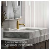 Purist Single-Hole Faucet, Brushed Brass
