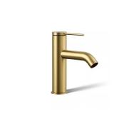 Brushed Moderne Brass Single-Handle Faucet