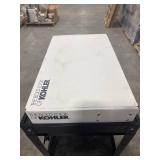 Brushed Moderne Brass Single-Handle Faucet