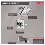 Dryden 1-Handle Tub & Shower Trim Kit, Chrome
