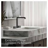 Matte Black Bathroom Sink Handles, Oil Design