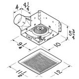 Flex DC Series 50 CFM Bathroom Exhaust Fan