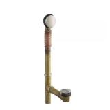 Clearflo Brass Toe Tap Bath Drain - Nickel