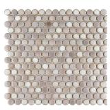 Affinity Tile Hudson Penny Dove Grey Mosaic