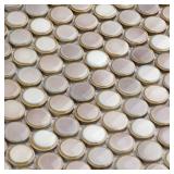 Affinity Tile Hudson Penny Dove Grey Mosaic