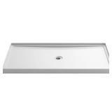 Rely 60x34 Alcove Shower Pan Base, White