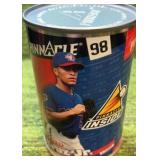 1998 Pinnacle Jose Cruz Jr Toronto Blue Jays MLB 10 Cards Factory Sealed Tin Can Pack inside