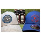 FRESH Golf Lot with 2 New Hats & 2 NEW Sleeves of Titleist Tour Prestige NEW Golf Balls!