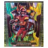 2025 Panini Select- Concourse Jayden Daniels #88 Green & Yellow Prizm Shock