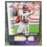 2004 Upper Deck Football Daunte Culpepper Minnesota Vikings UD Game Jersey #DCGJ