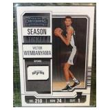VICTOR WEMBANYAMA 2023-24 Panini Contenders #11 Season Ticket RC Rookie Spurs