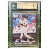 1991 FLEER ULTRA UPDATE ~ BERNIE WILLIAMS BASEBALL CARD #44 ~ BGS 9 ROOKIE RC