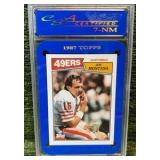 1987 Topps - JOE MONTANA #112 - QB San Francisco 49ers HOF  NM 7