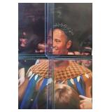 (4) 1997 Panini WWF Superstars Rocky Maivia The Rock Rookie #'s116 117 118 119