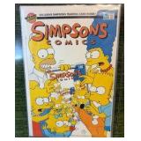 1994 Bongo SIMPSONS Comic #4 NEWSSTAND Variant EDITION Rare Cover Variation w/o cards Comic