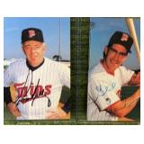 Minnesota Twins World Series Champions, Tom Kelly and Gene Larkin Autographed 3 x 5 photo Minnesota’s Twins