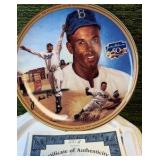 Jackie Robinson World Champion Collectors Plate w/ COA #'d